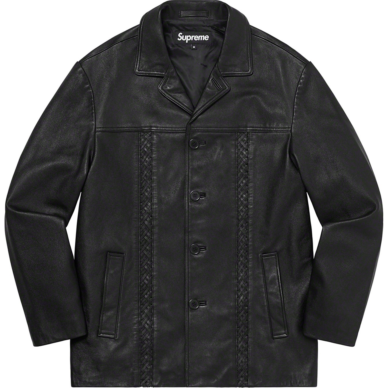 Braided Leather Overcoat view 12